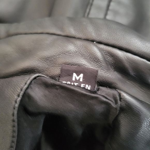 Marc New York Leather Coat • All Black • 3/4 Length • Size Medium - Picture 7 of 11